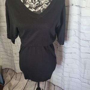 Black sweater dress